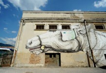 In viale Marconi un murale contro la violenza di genere