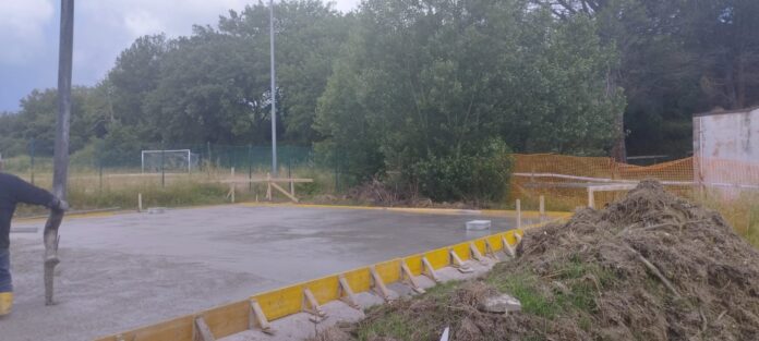 I lavori per il nuovo campo da padel di Castel Ritaldi