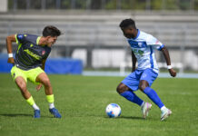 Falchi, il Foligno presenta il nuovo allenatore Fodè Sylla del Foligno Calcio contro l'Aquila Montevarchi (foto Alessio Vissani)