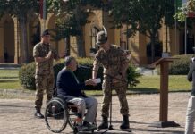 Trentennale del Csrne, Zuccarini dona le chiavi della città al generale Maioriello